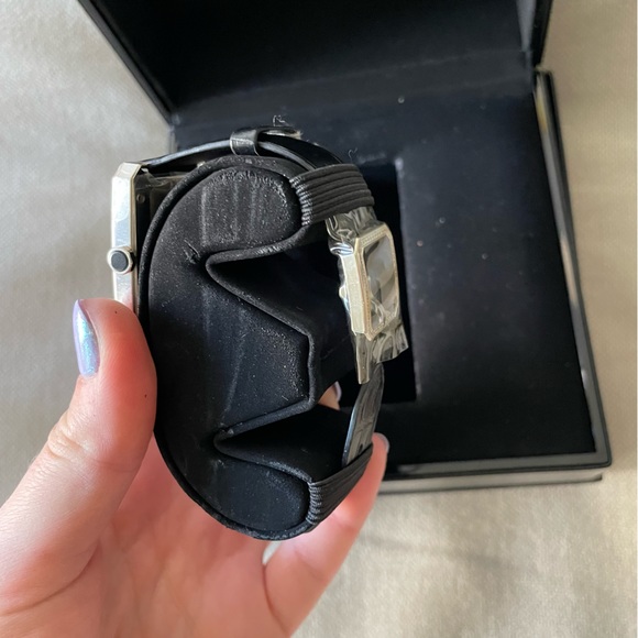 🖤Chanel🖤Boy-Friend Watch 18K White Gold Diamonds Alligator Exotic Band GM - Picture 8 of 14